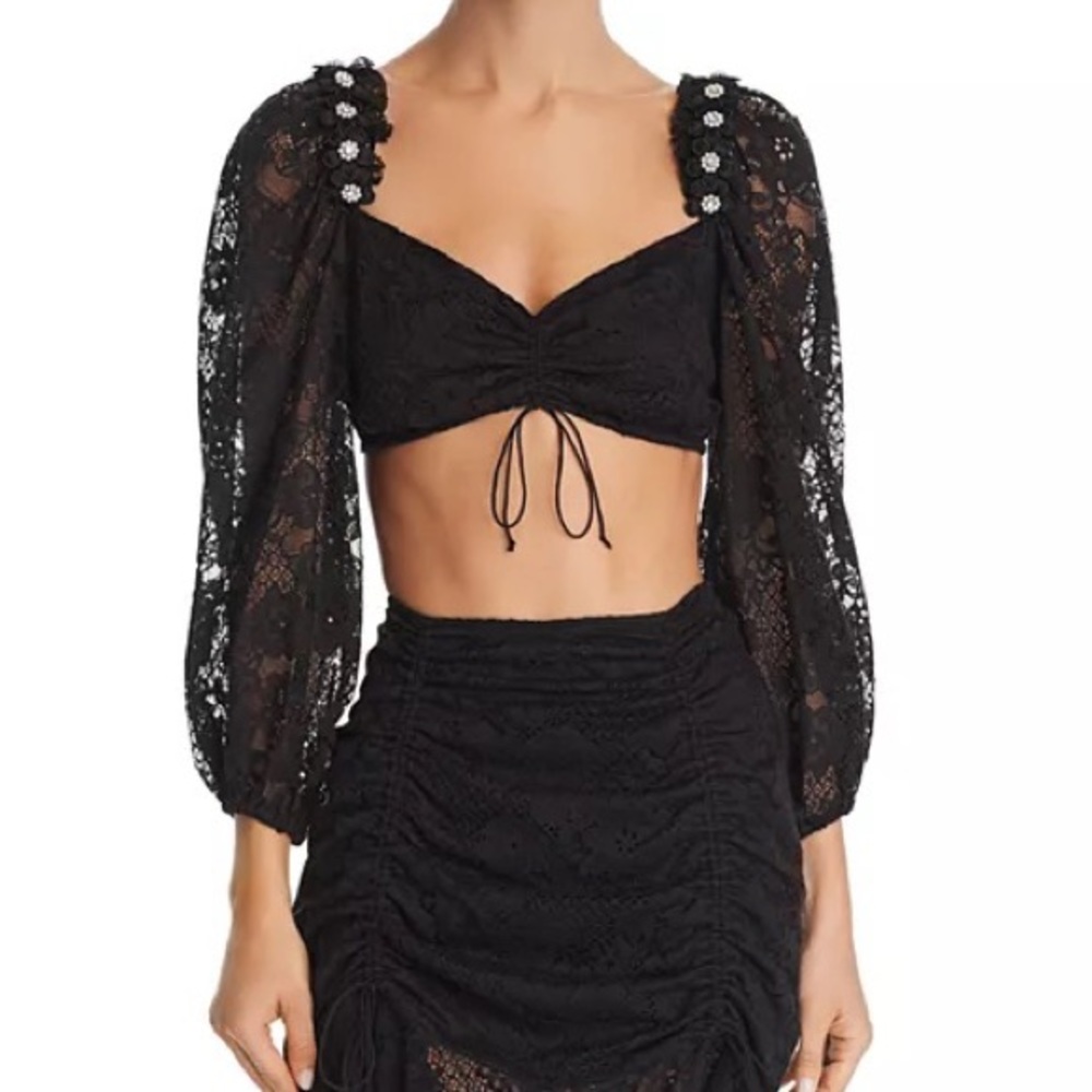For Love and Lemons Layfette Crop Top
